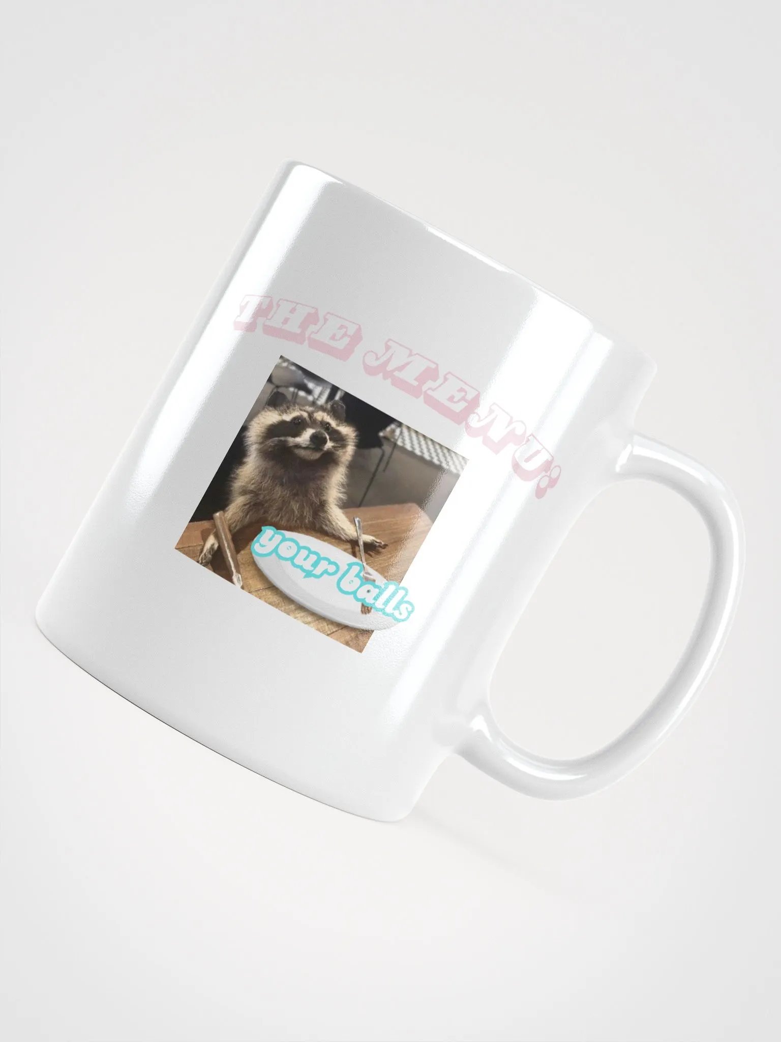 The Menu: Your Balls, Raccoon Mug, Small product image (1)