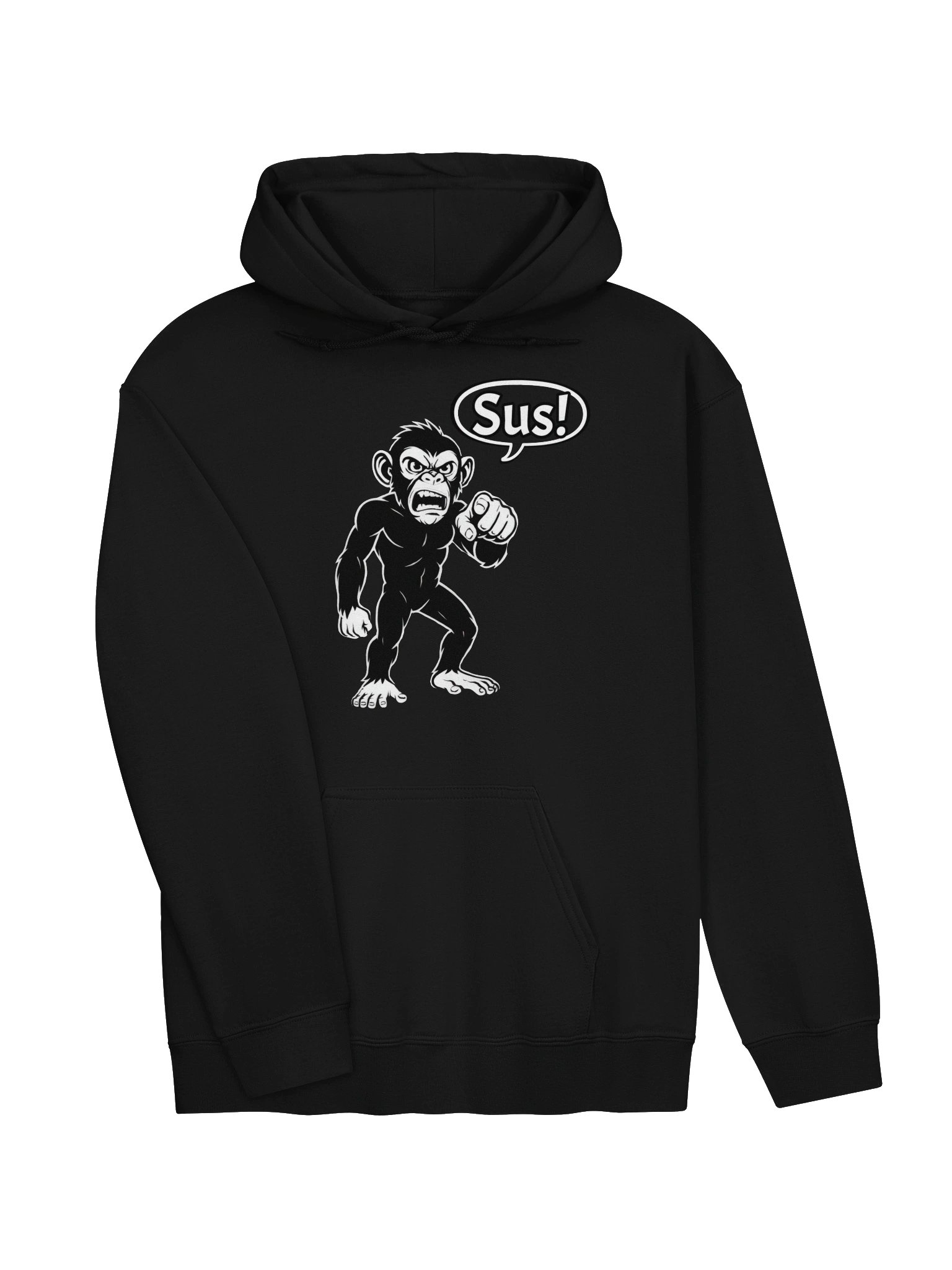 Sus Monkey - Funny - Meme - Gildan Classic Hoodie product image (2)