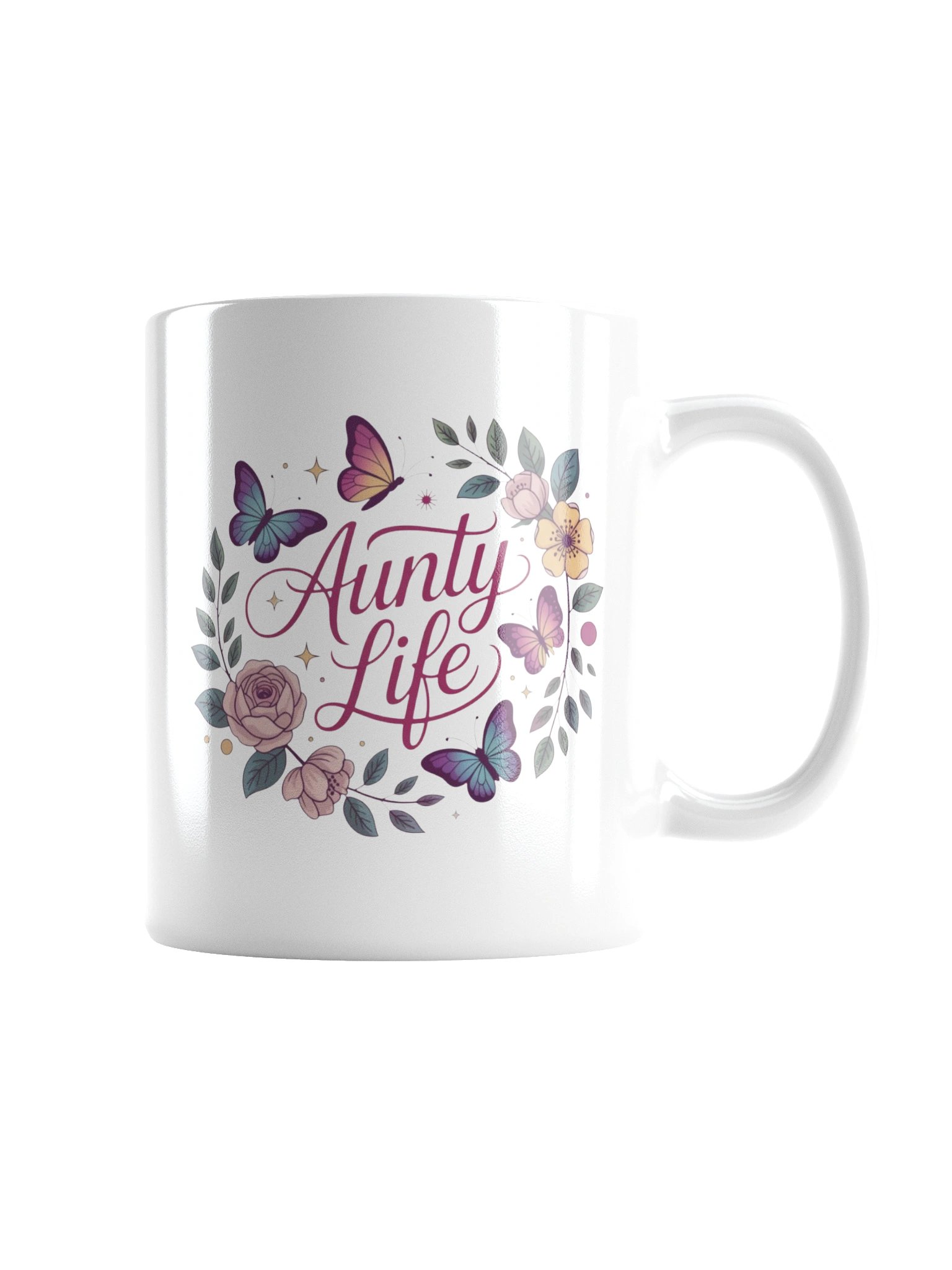 Aunty Life Butterfly Garden Coffee Mug product image (8)