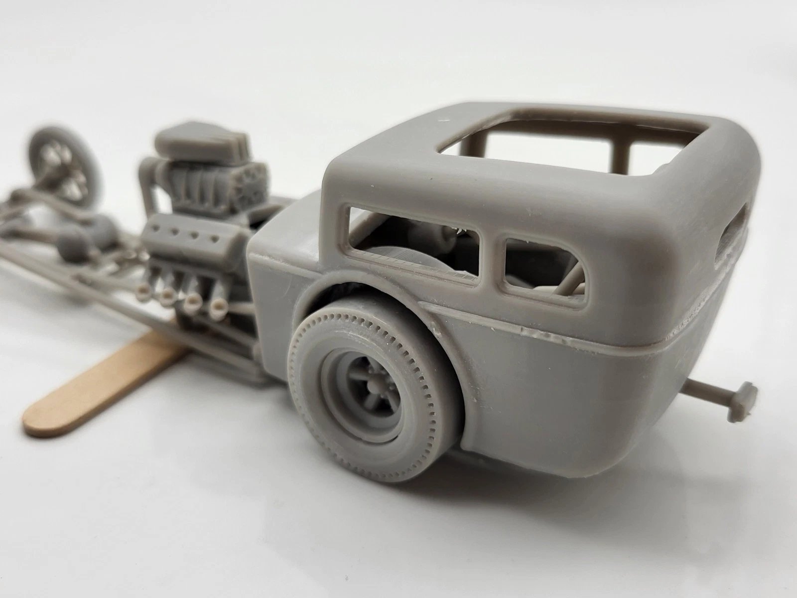 1950's Hot Rod Body Shell Old School Dragster 1/25 Scale Mode Kit product image (2)