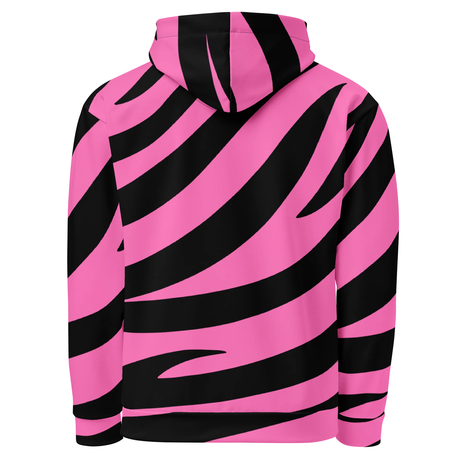 Zebra Print Hoodie – Pink Black product image (2)