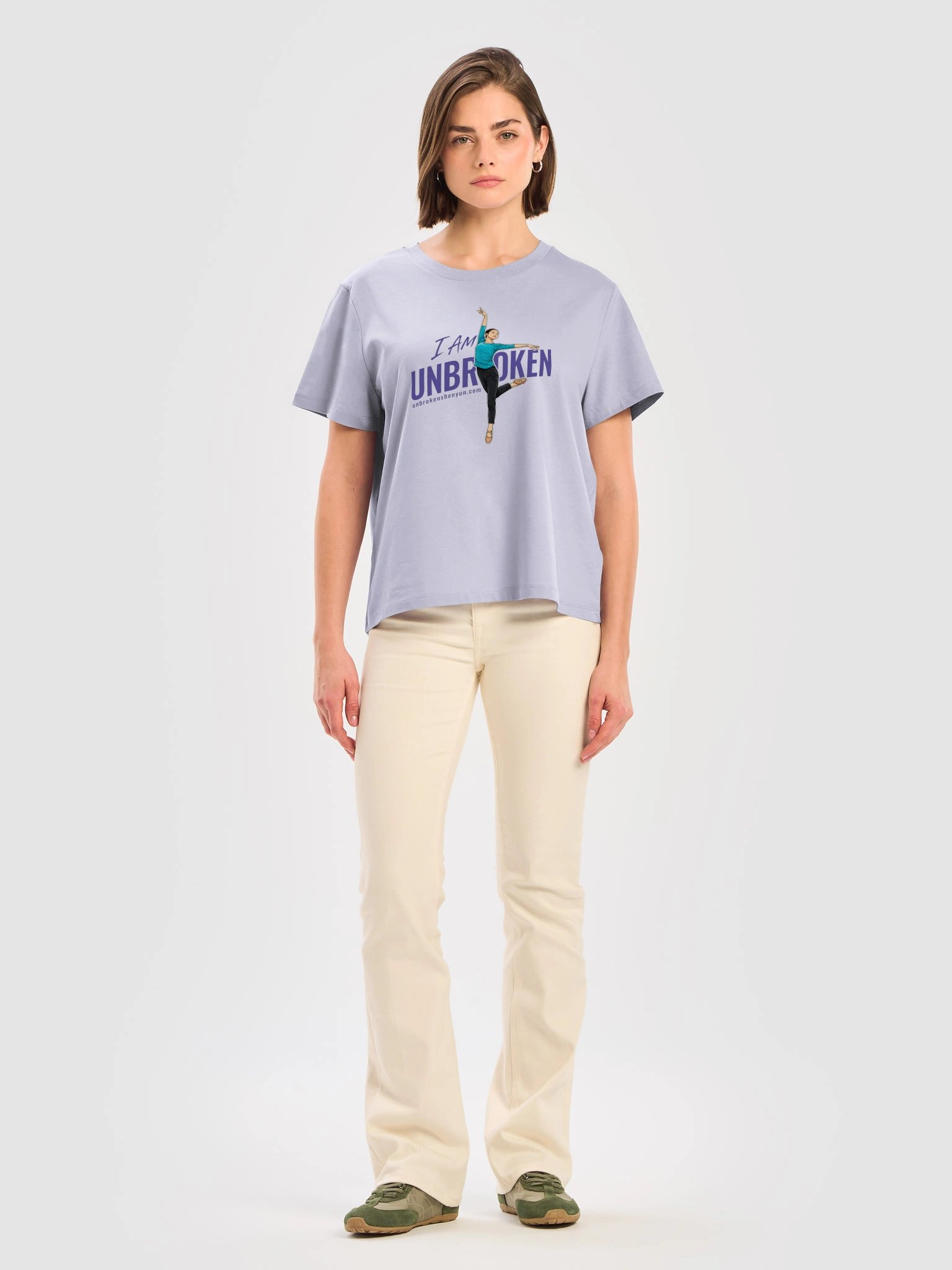 Women's Classic Cut Tshirt - Female Dancer (Lavender or Grey) product image (6)