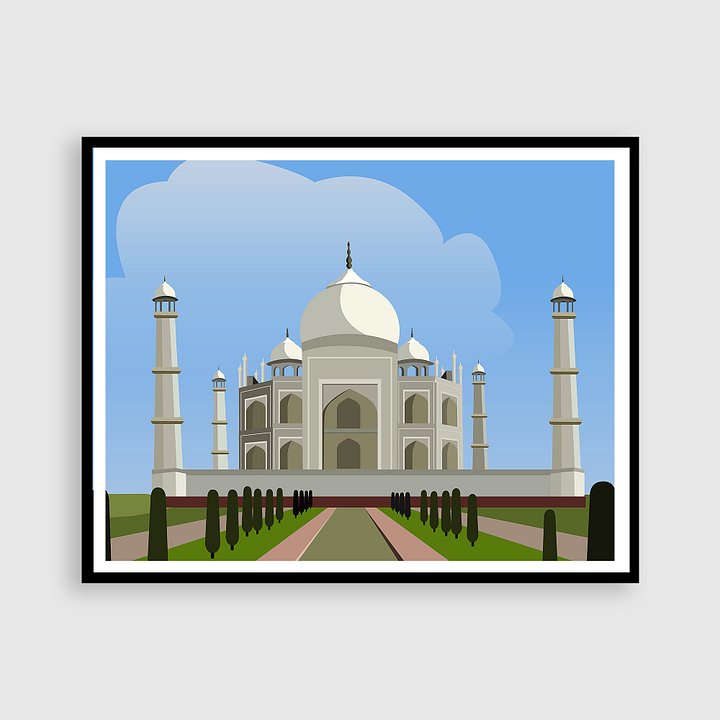 Tajmahal - Vectorized wall poster product image (1)