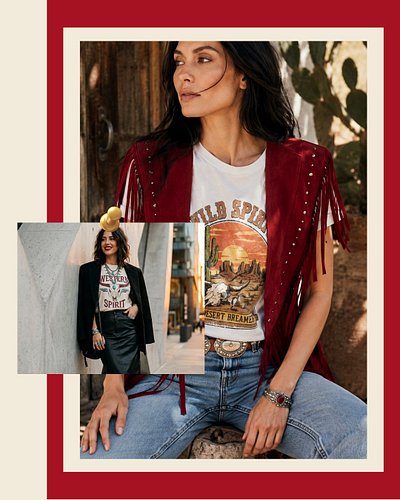 A good tee is where everything starts 🤠

The magic is in the layers. One western graphic tee as your base, then build from th...