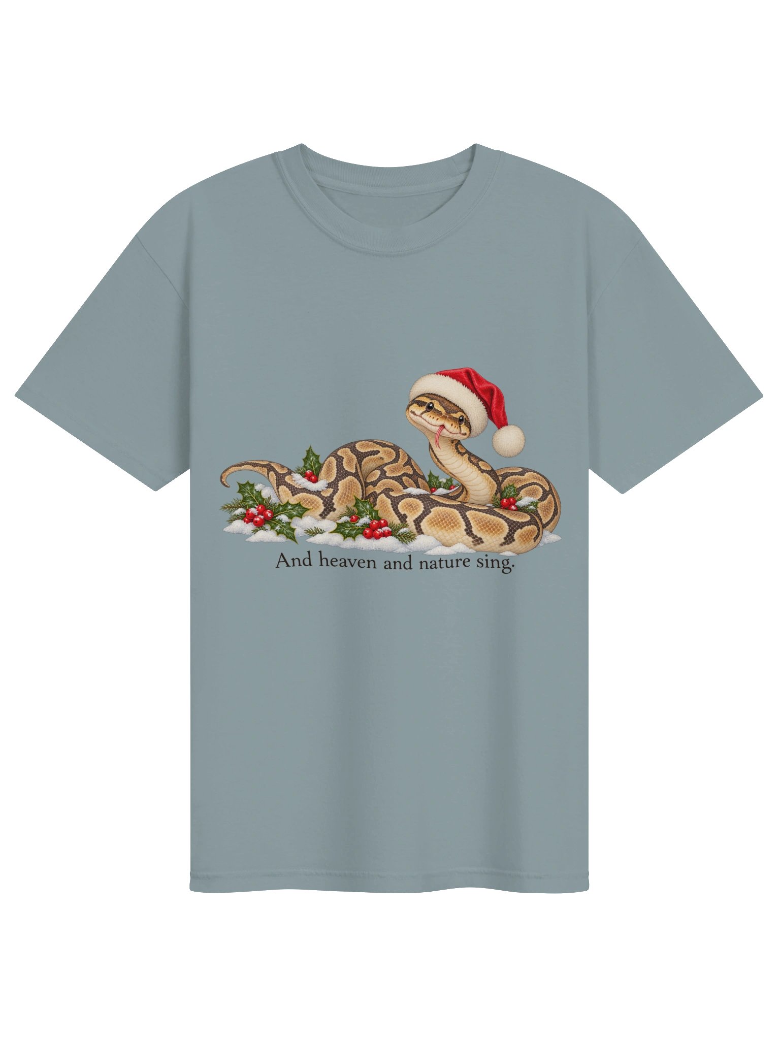 And Heaven and Nature Sing – Christmas Snake T-Shirt product image (5)