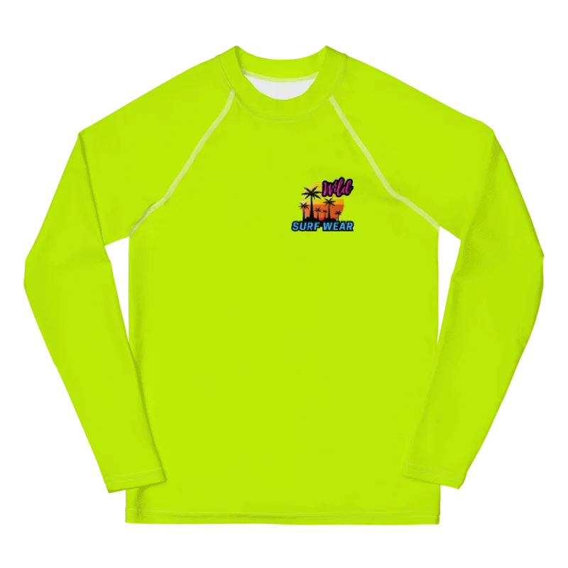 Wild Yellow Neon Youth Rashguard product image (1)