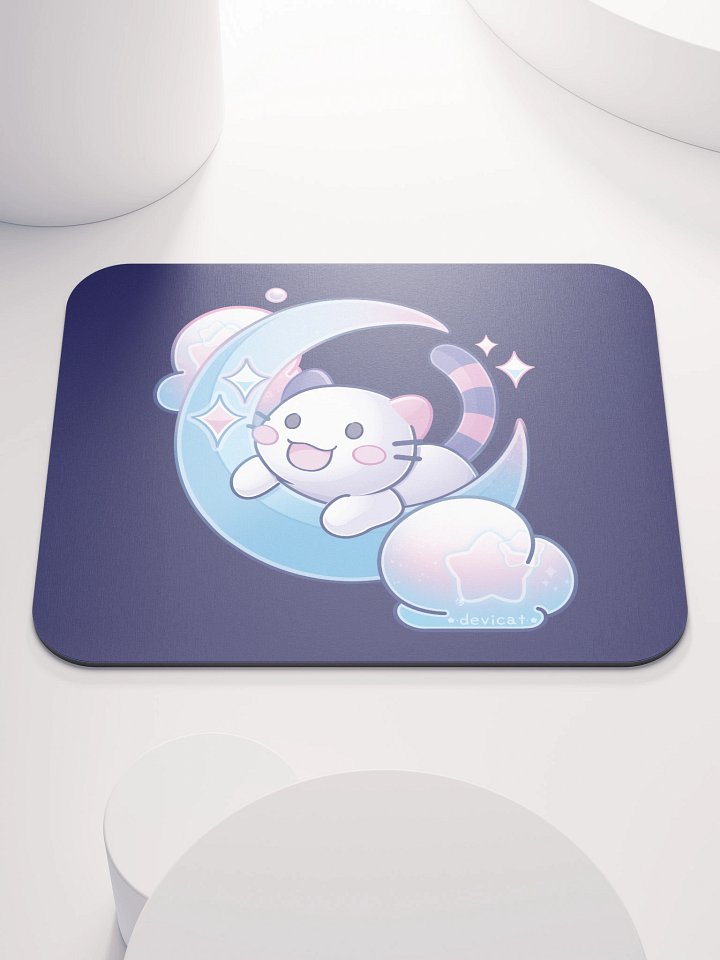 CandiCat on the Moon 2025 Mouse Pad product image (1)