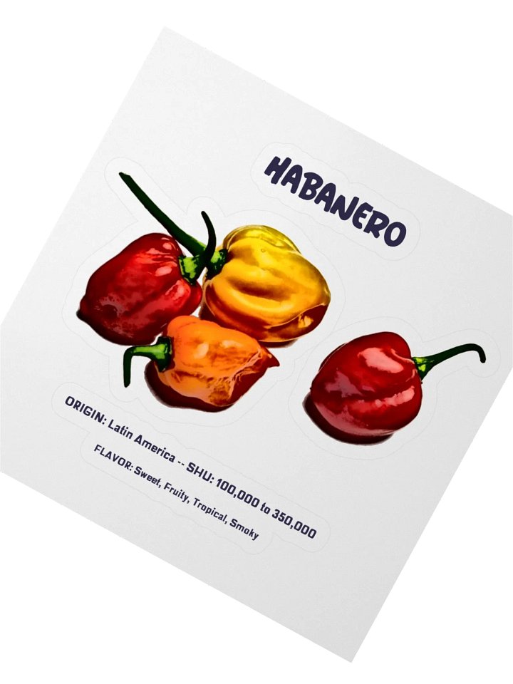 Habanero Heat Kiss Cut Sticker product image (2)