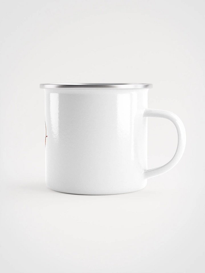 Love Conquers Enamel Mug product image (1)