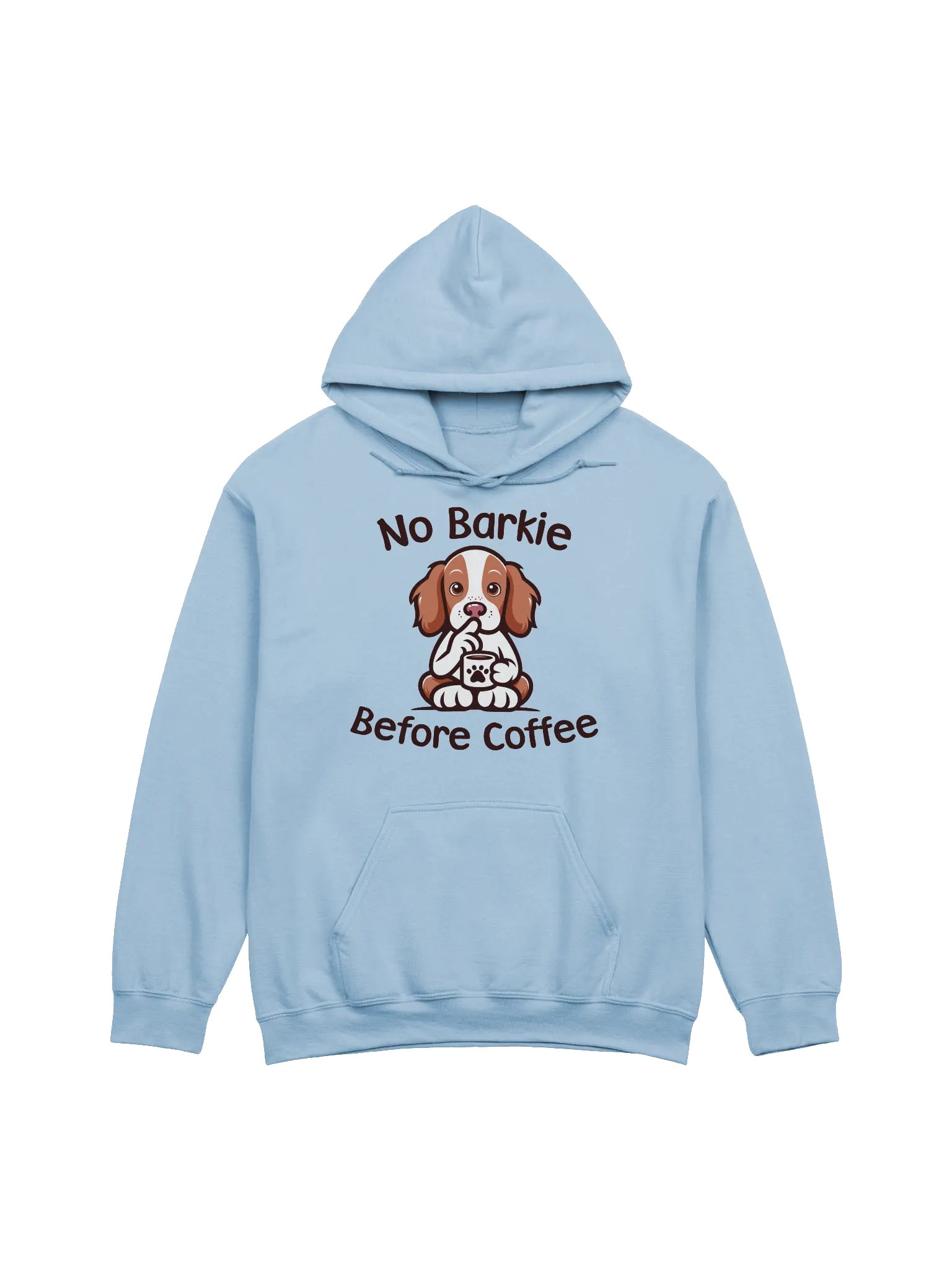 No Barkie Before Coffee Brittany Hoodie product image (1)