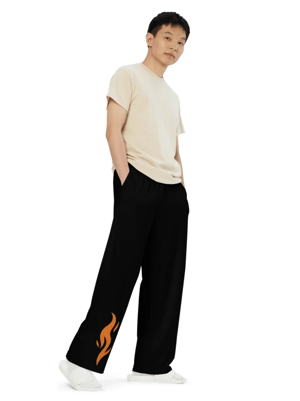 Pantalón Negro “HECA Flame” — Essential product image (2)