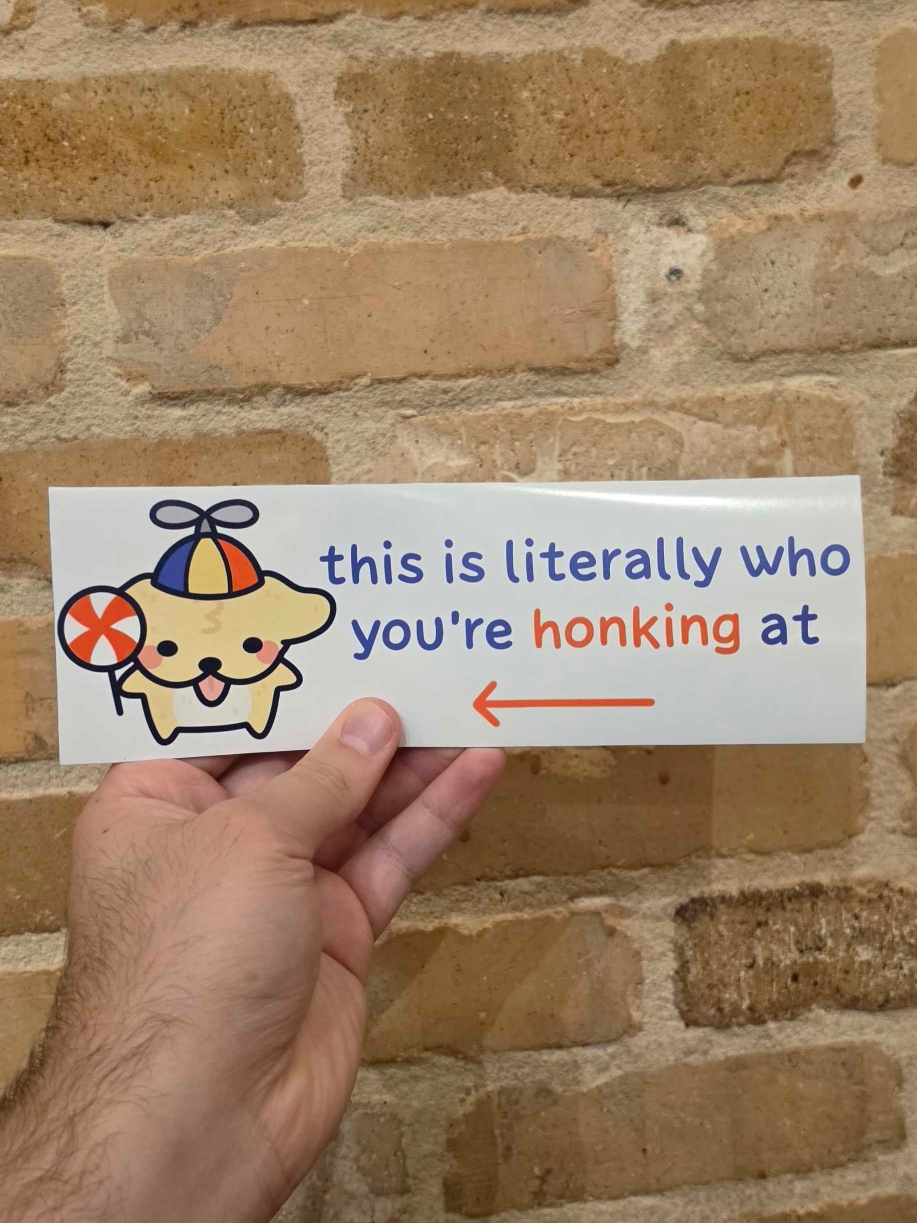 This is Who You're Honking at Bumper Magnet product image (2)