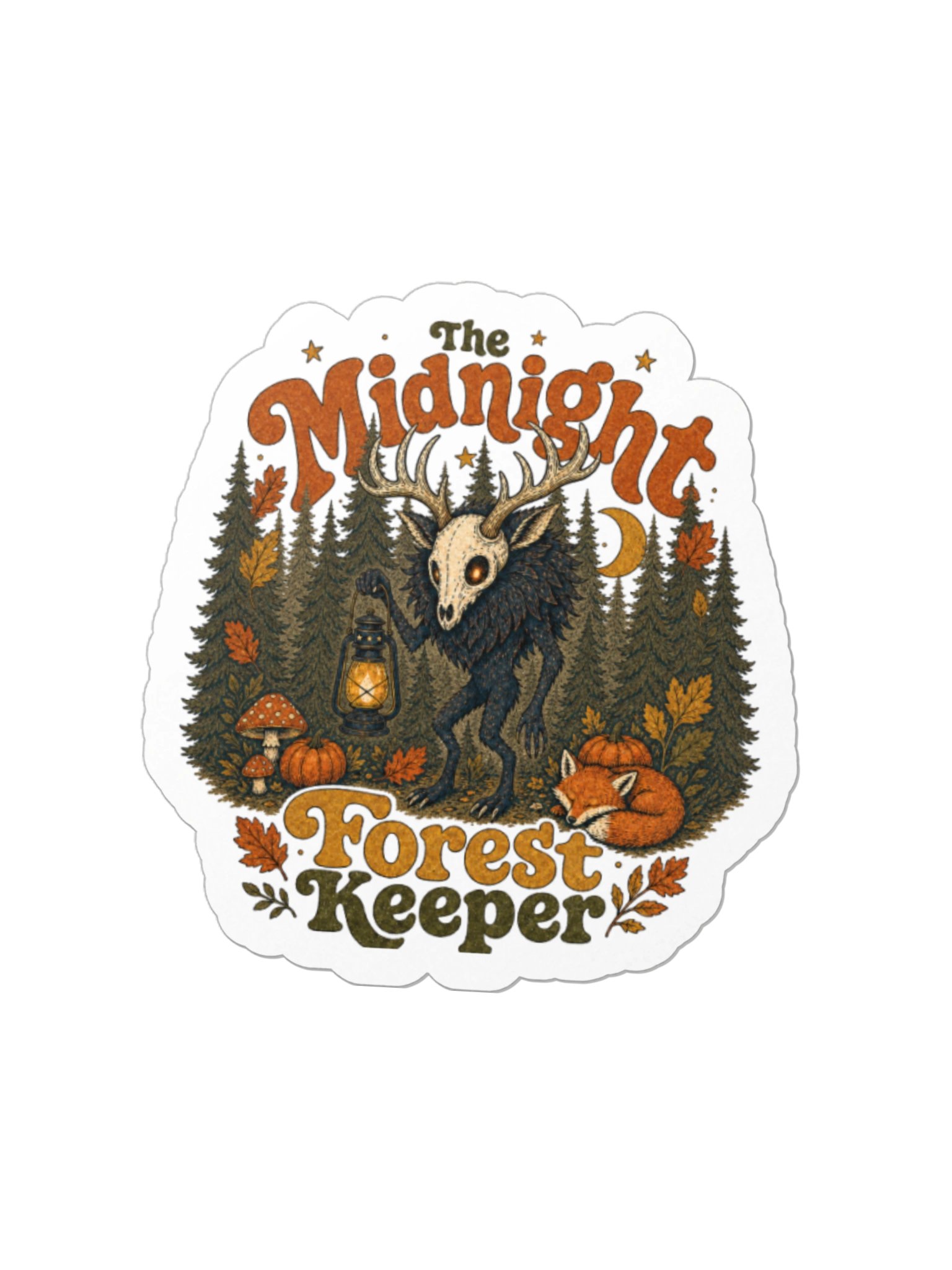 The Midnight Forest Keeper Die-Cut Sticker product image (1)