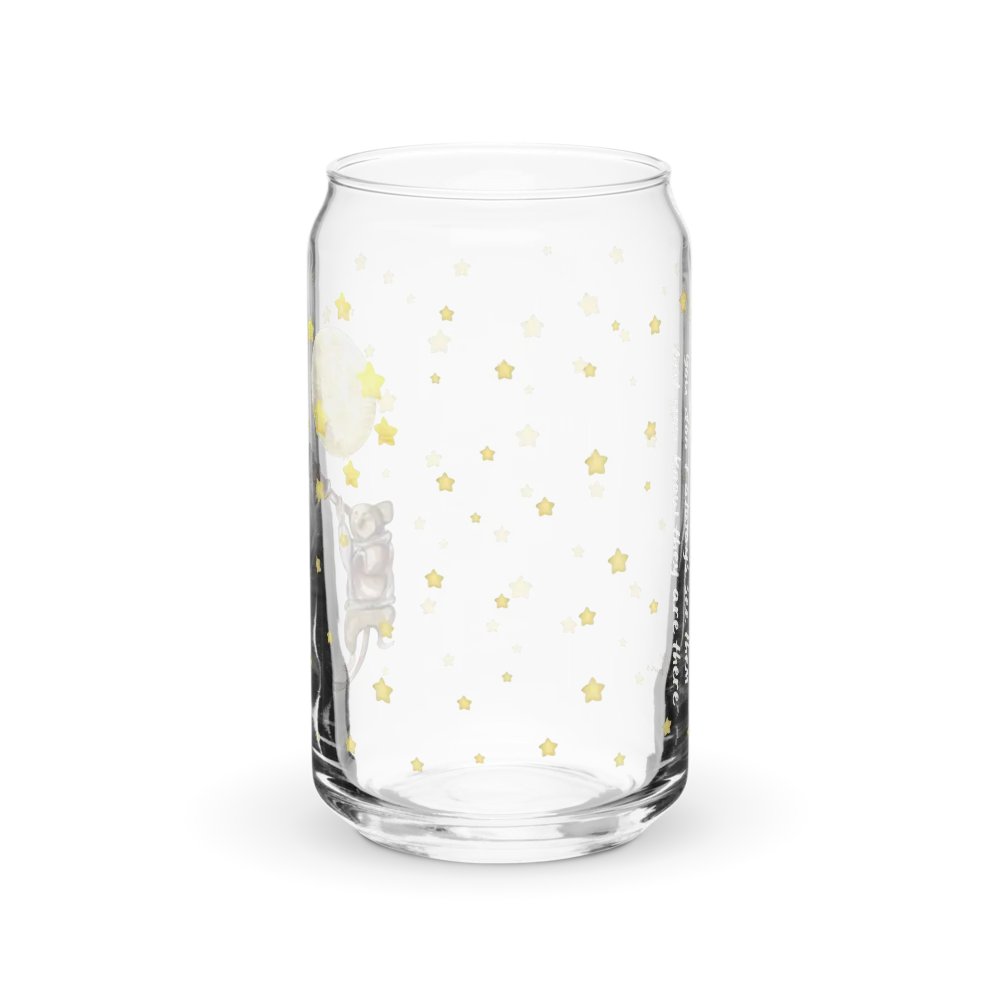 Good Friends Are Like Stars Glass Can Tumbler | 16oz Friendship-Themed Drinkware | Adorable Starry Night Design product image (12)