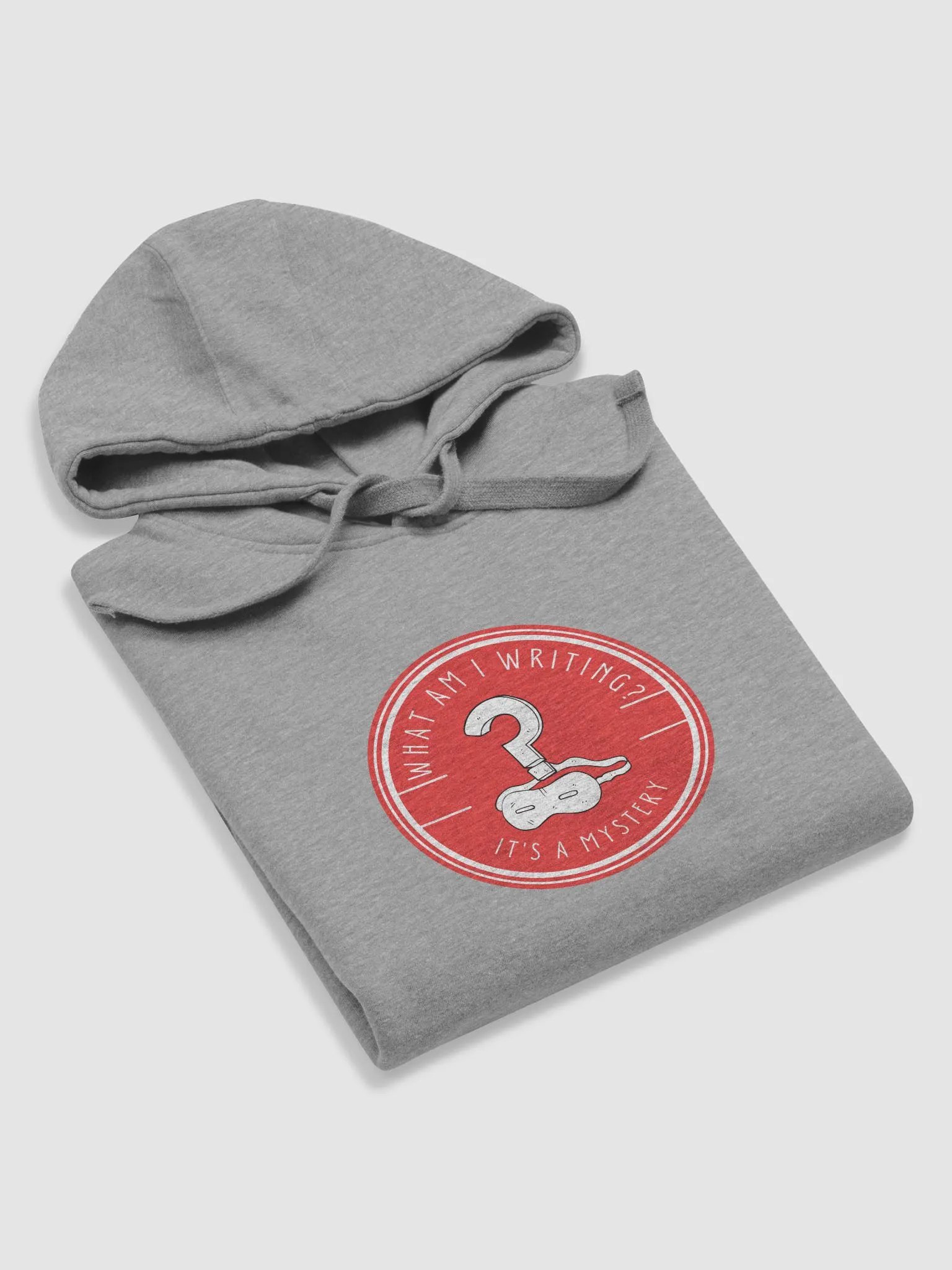 I am I Writing? It's a Mystery soft grey unisex Hoodie product image (5)