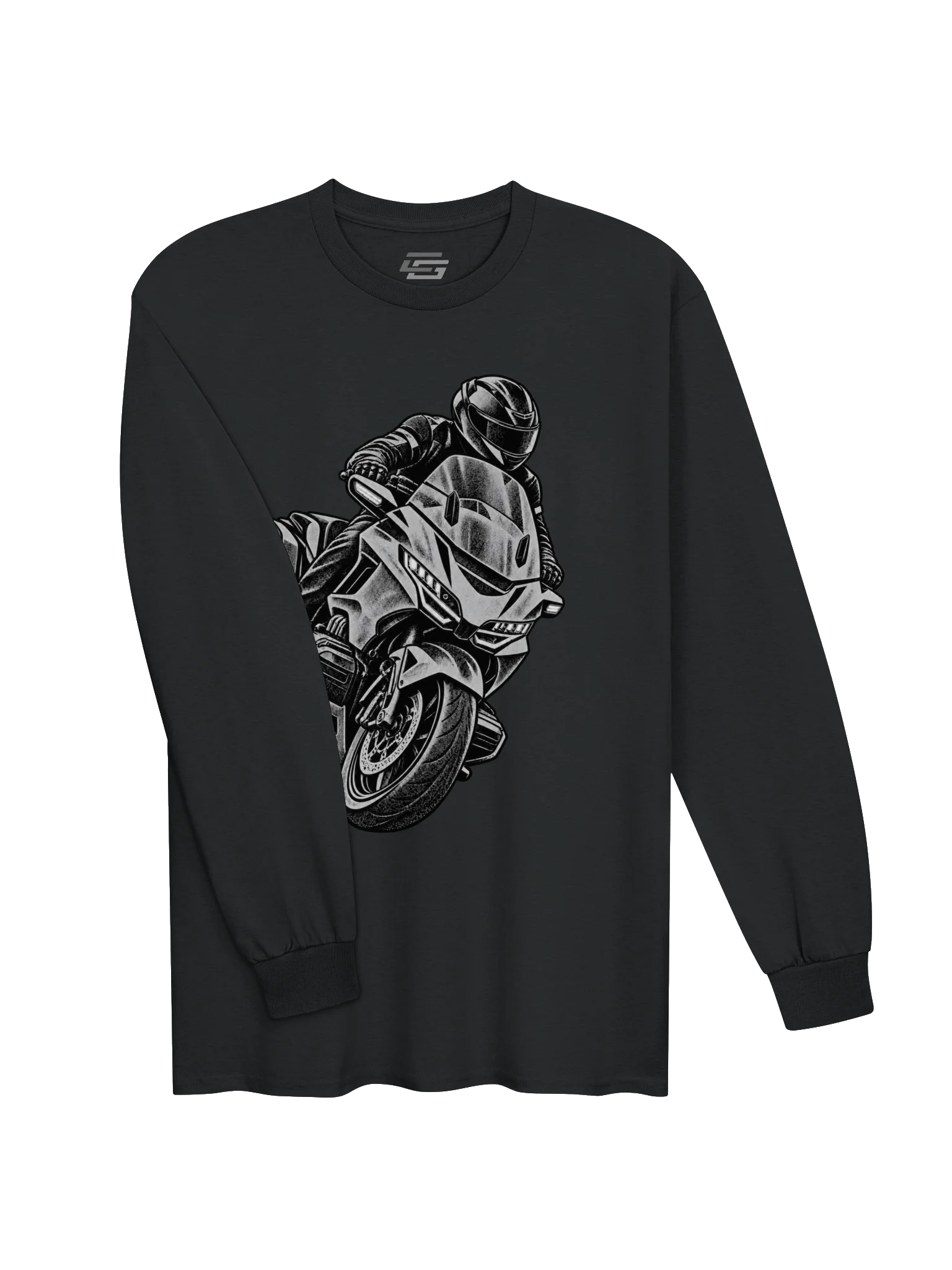 Leaning Goldwing Bagger Long Sleeve Tee product image (3)