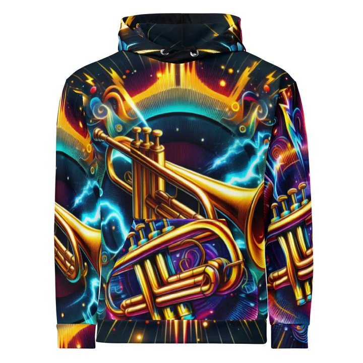 Trumpet Musical Instrument - All-Over Unisex Hoodie #6 product image (1)