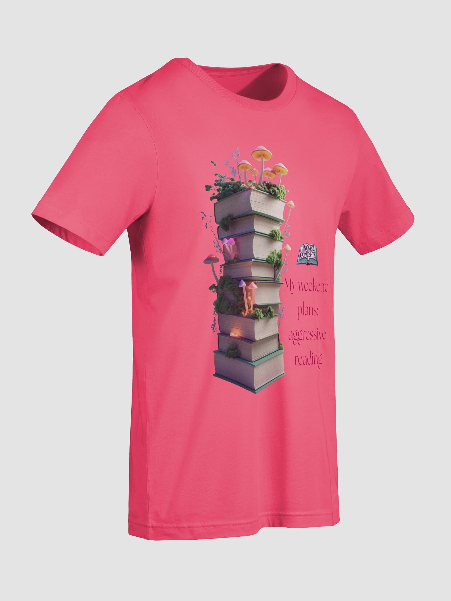 "My weekend plans: aggressive reading" T-Shirt product image (77)