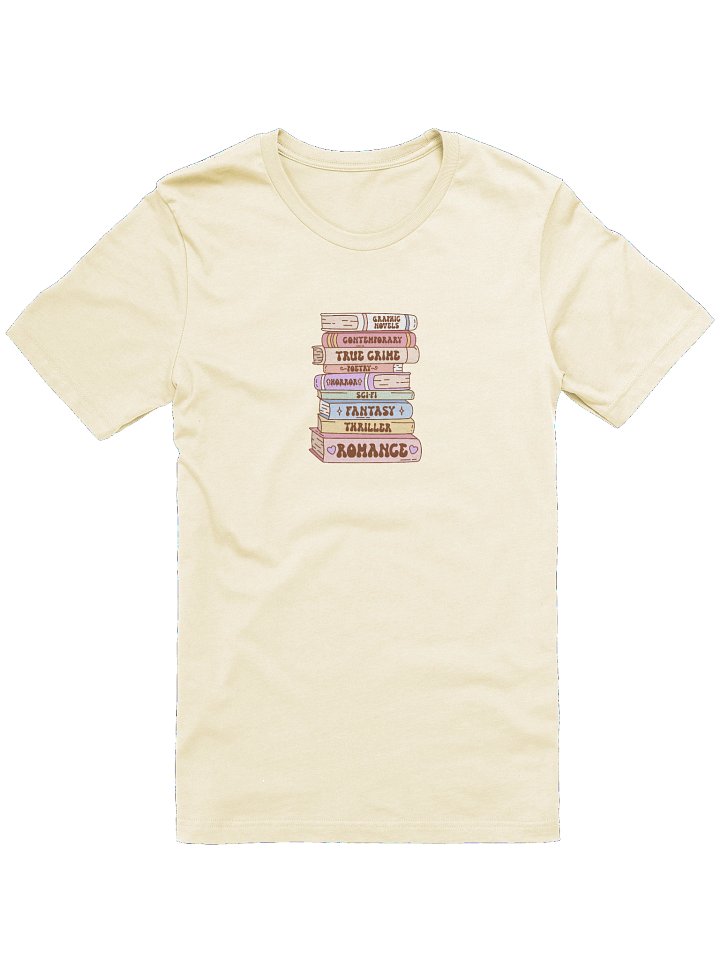 Genre Stack Unisex T-Shirt | Book Lover Literary Reader Vintage Character Tee product image (97)