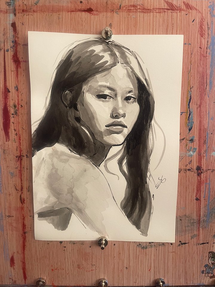 Mia Goth Ink Drawing product image (1)