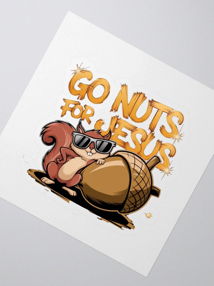 Go nuts for Jesus Cut Stickers product image (2)