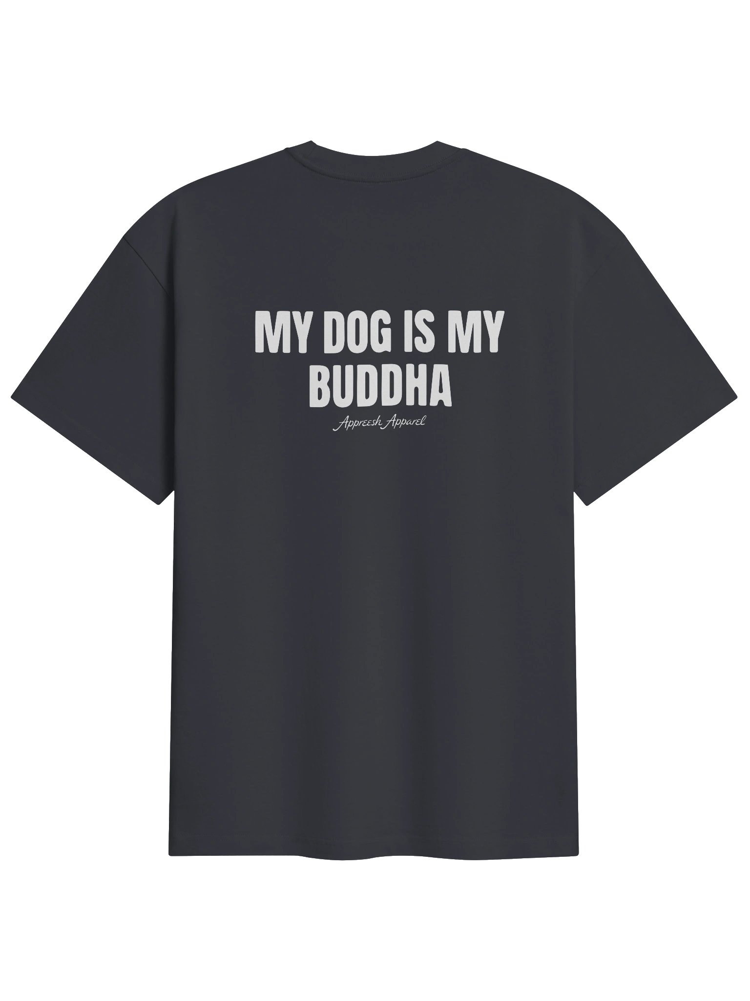 My Dog is My Buddha Box Tee Navy product image (1)