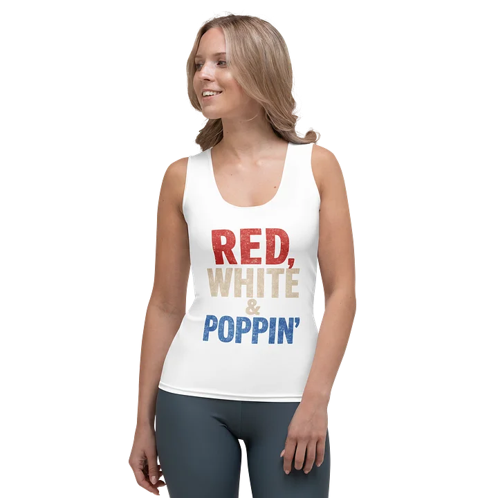 Red, White & Poppin' Tank product image (1)