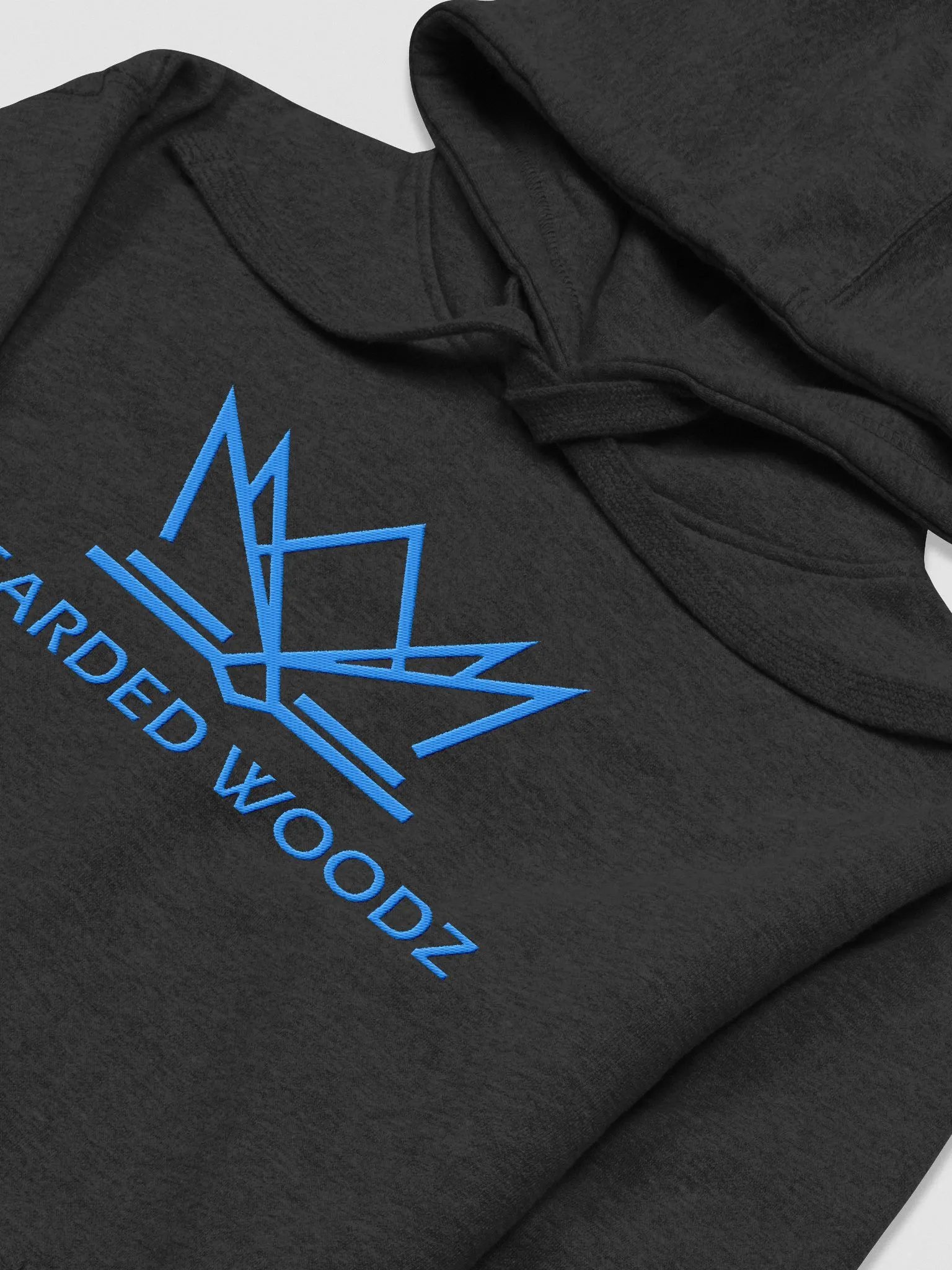 Women's Bearded Woodz Hoodie (Aqua/Teal Embroidery) product image (2)