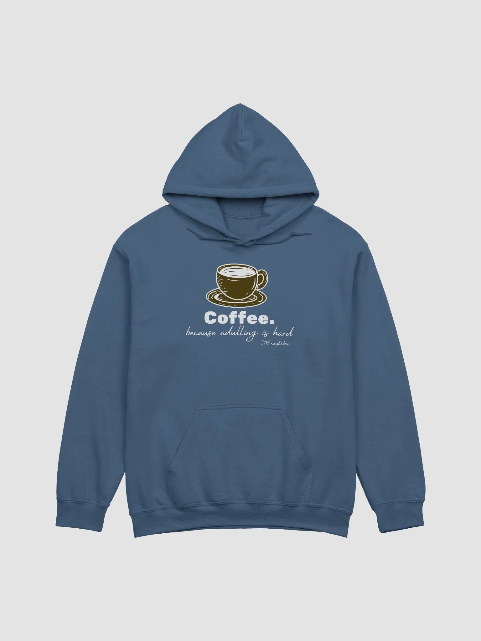 Savage Coffee. Because Adulting is Hard. Gildan Classic Hoodie product image (1)