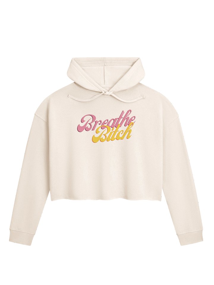 Friendly Reminder Crop Top Hoodie product image (1)