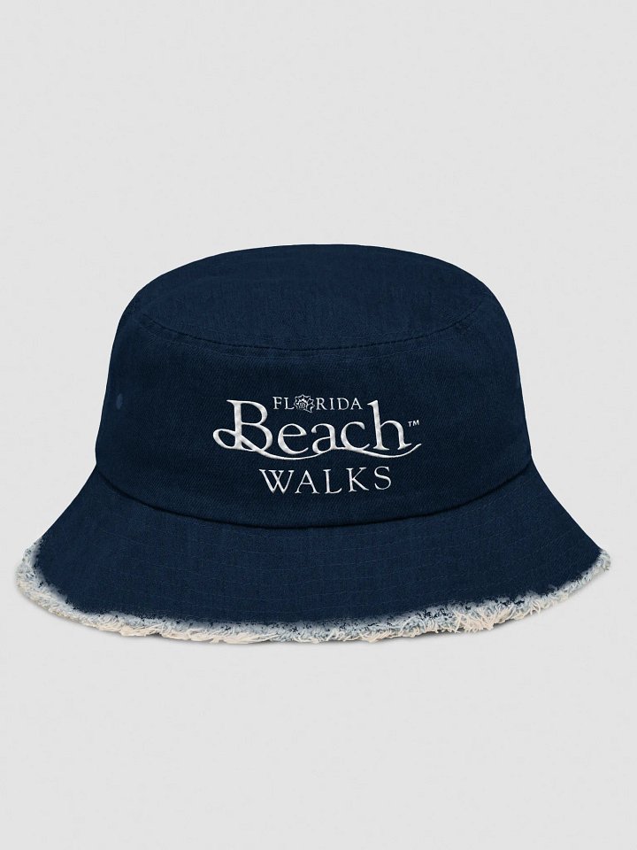 FBW Embroidered Logo Capstone Distressed Denim Bucket Hat product image (2)