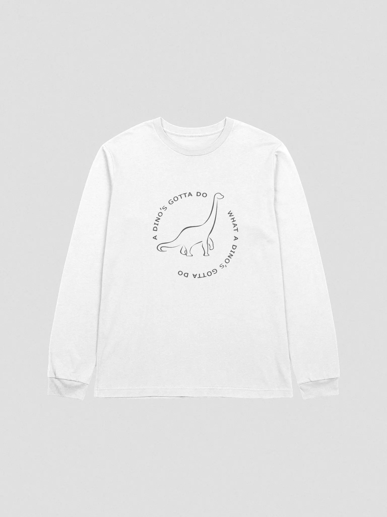 Dinos Gotta Do Long Sleeve T-Shirt [Dark] product image (2)