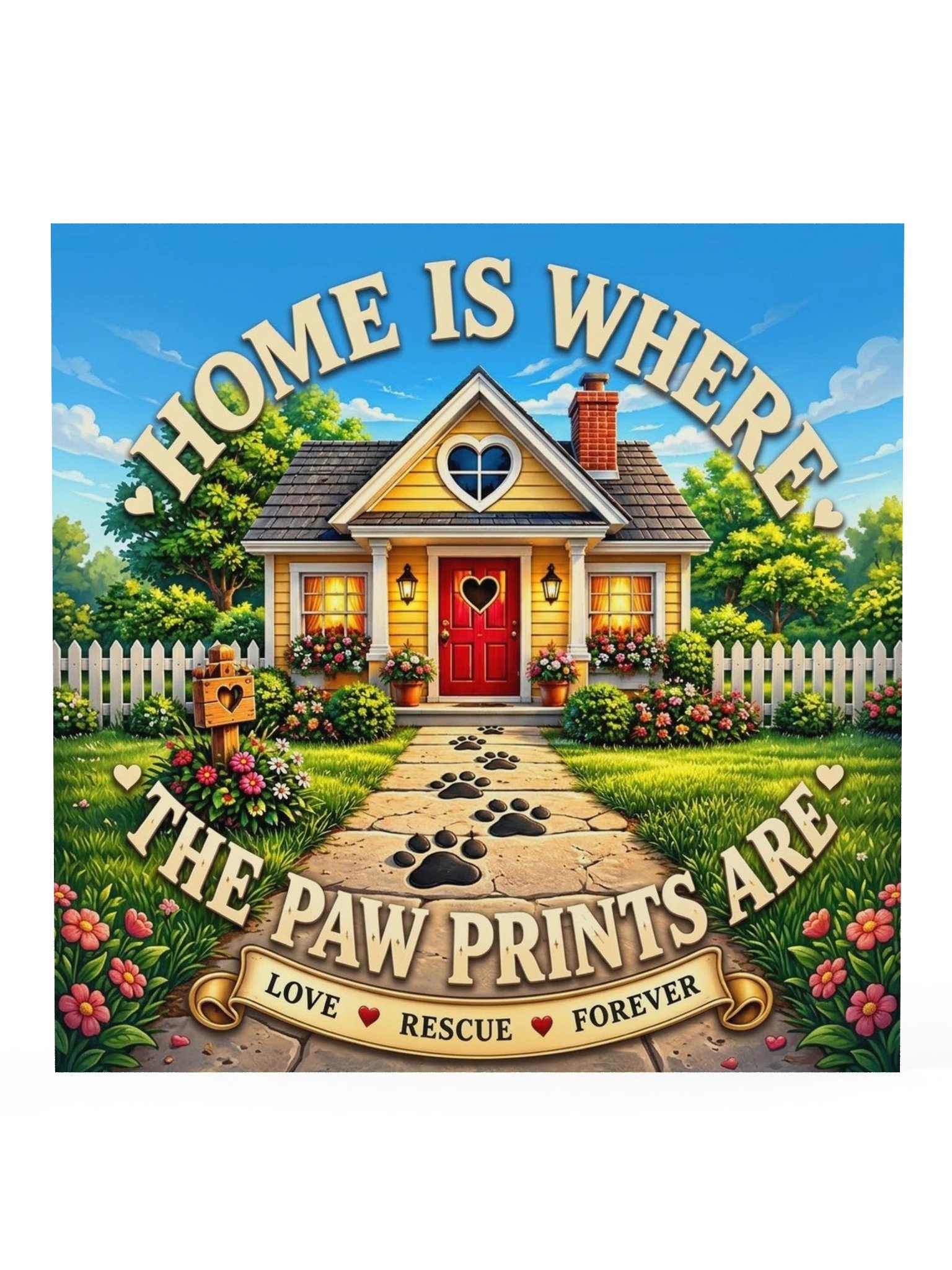 Home Is Where the Paw Prints Are Poster product image (1)