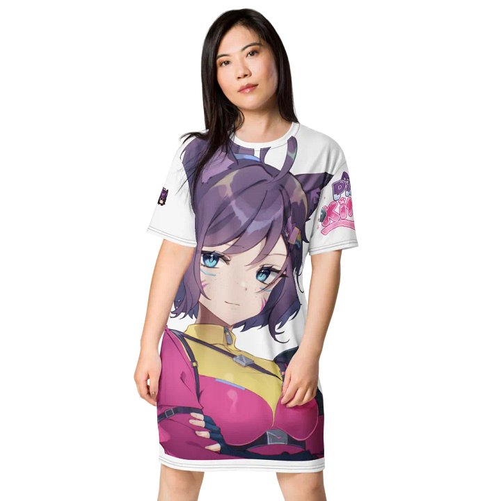 Pixel Kitten Playful All-Over T-Shirt Dress product image (1)