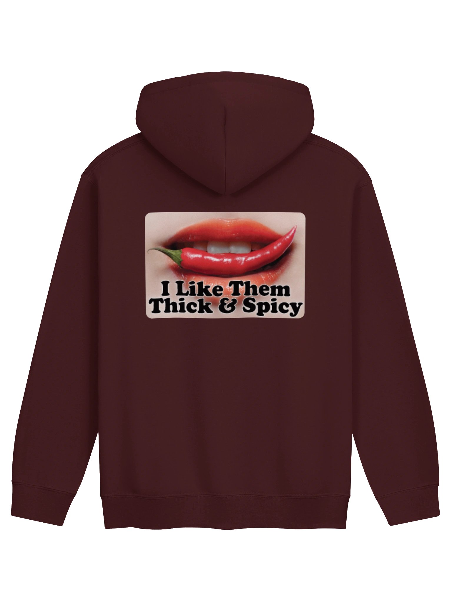 Thick & Spicy – Maroon Bookish Hoodie 🌶️🔥 product image (1)