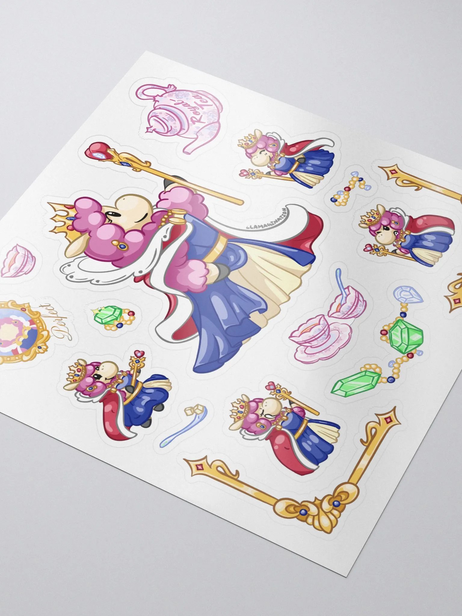 Llama Queen Sticker Set product image (3)