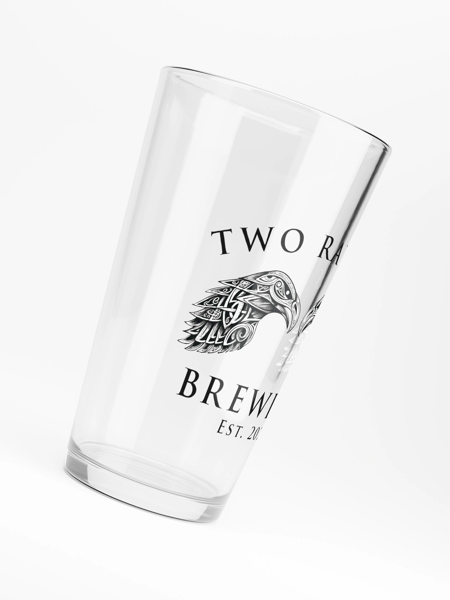 Two Ravens Brewing Banner Pint Glass product image (6)