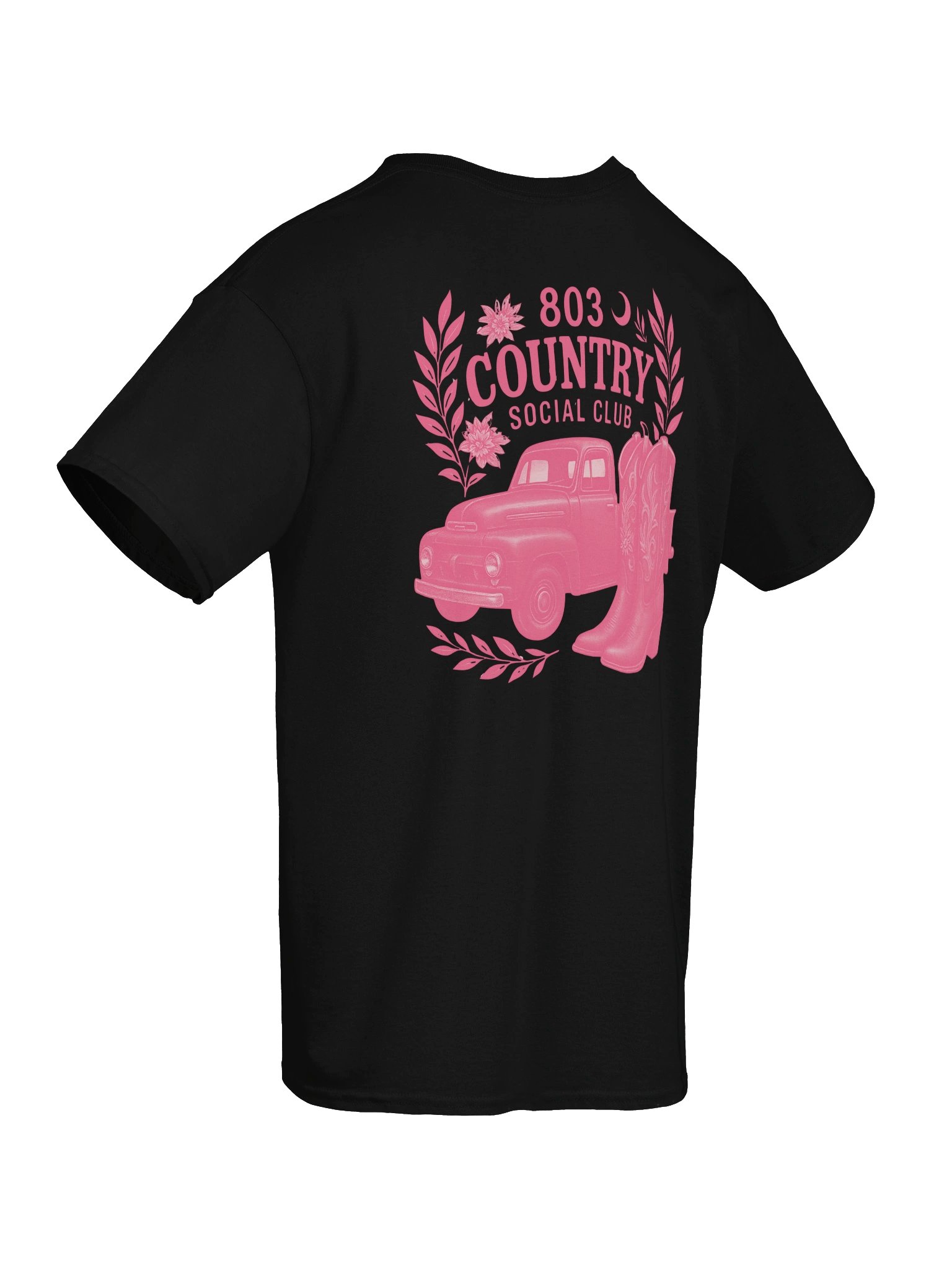 803 Country Social Club Cowboy Graphic Tee Pink Detail product image (8)