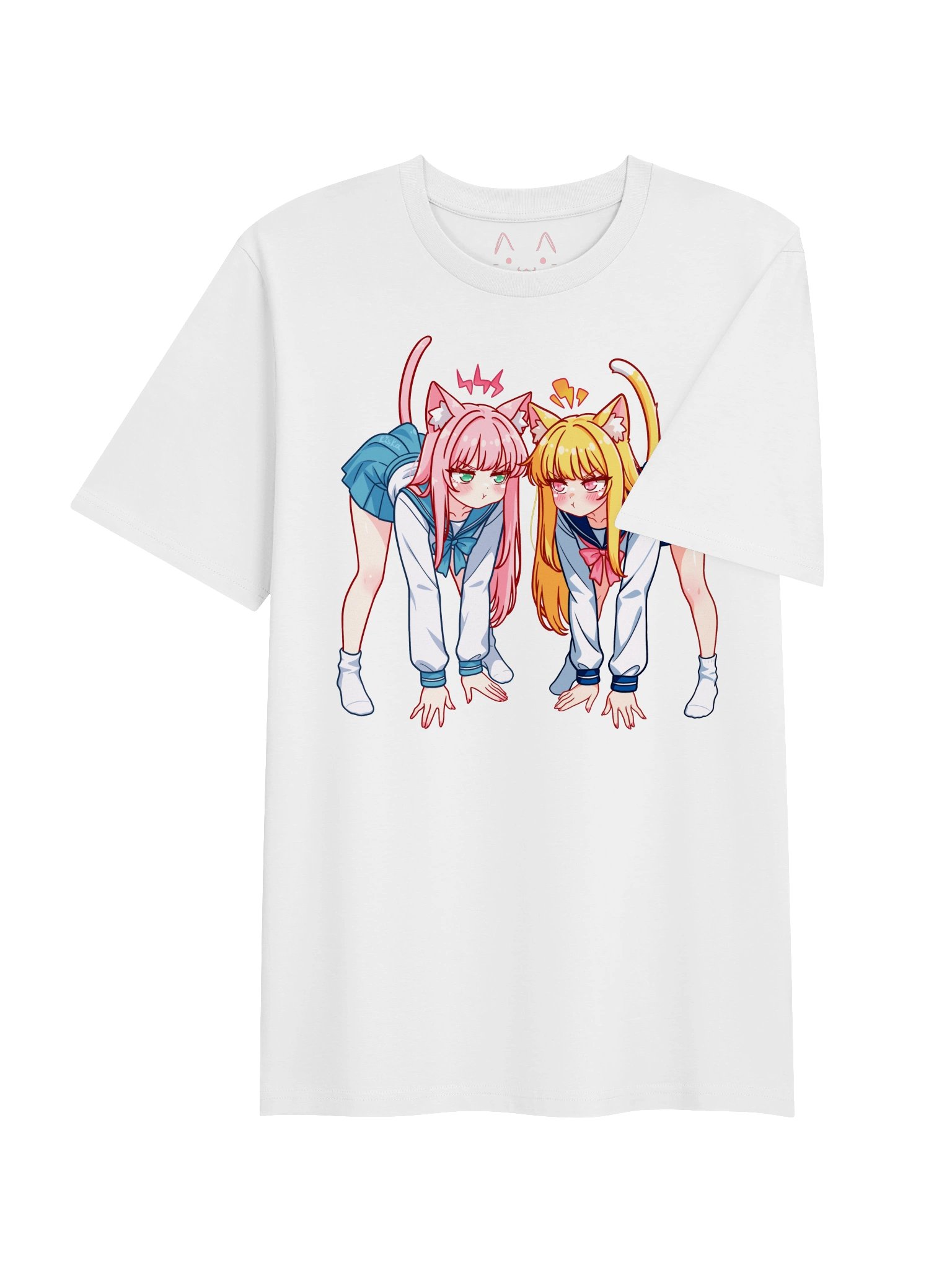 Fighting Catgirls Kisa & Pawky ☆ T-Shirt product image (3)