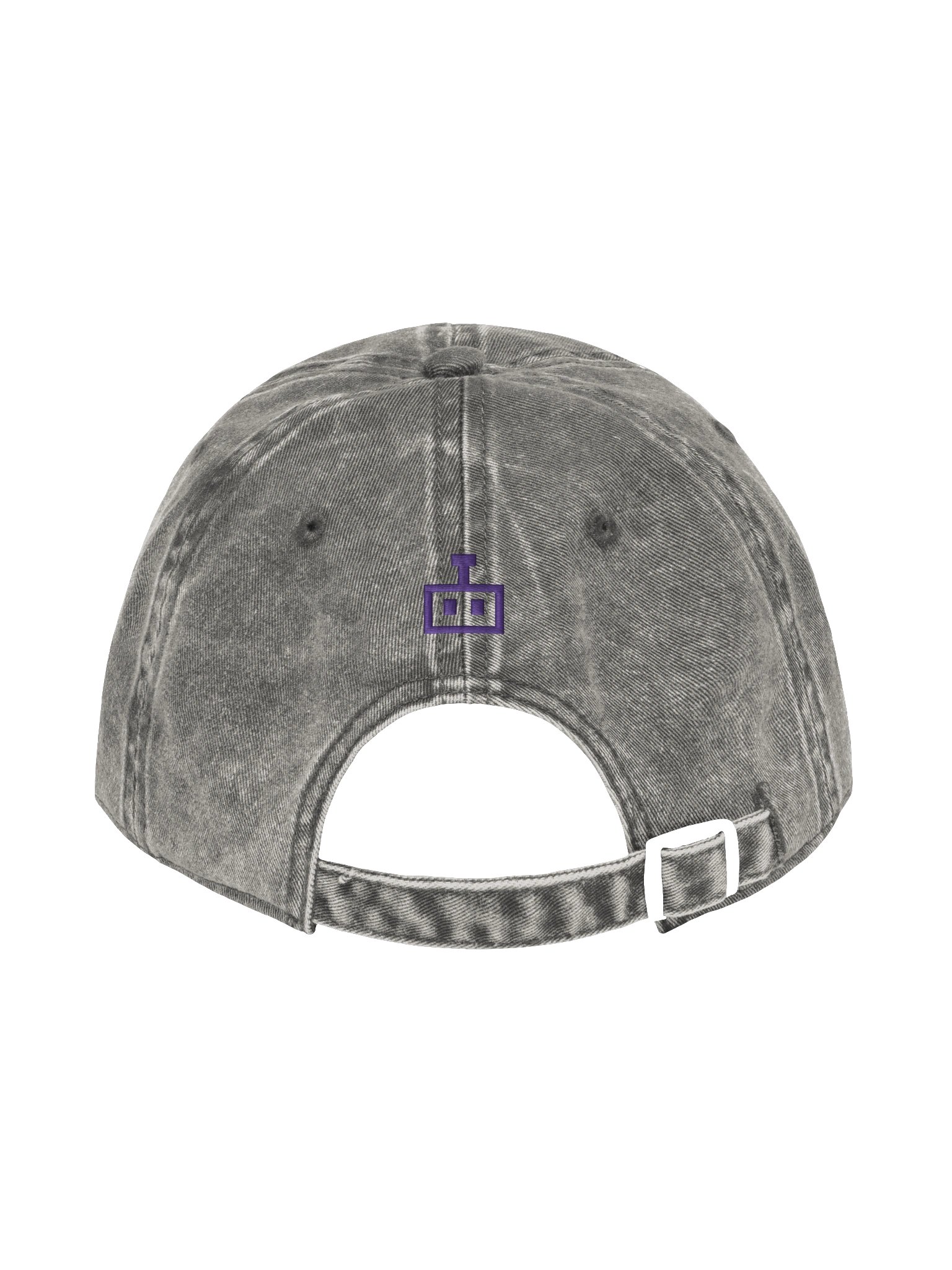 Ai slop Pixel Slop Charcoal Vintage Wash Dad Hat product image (2)