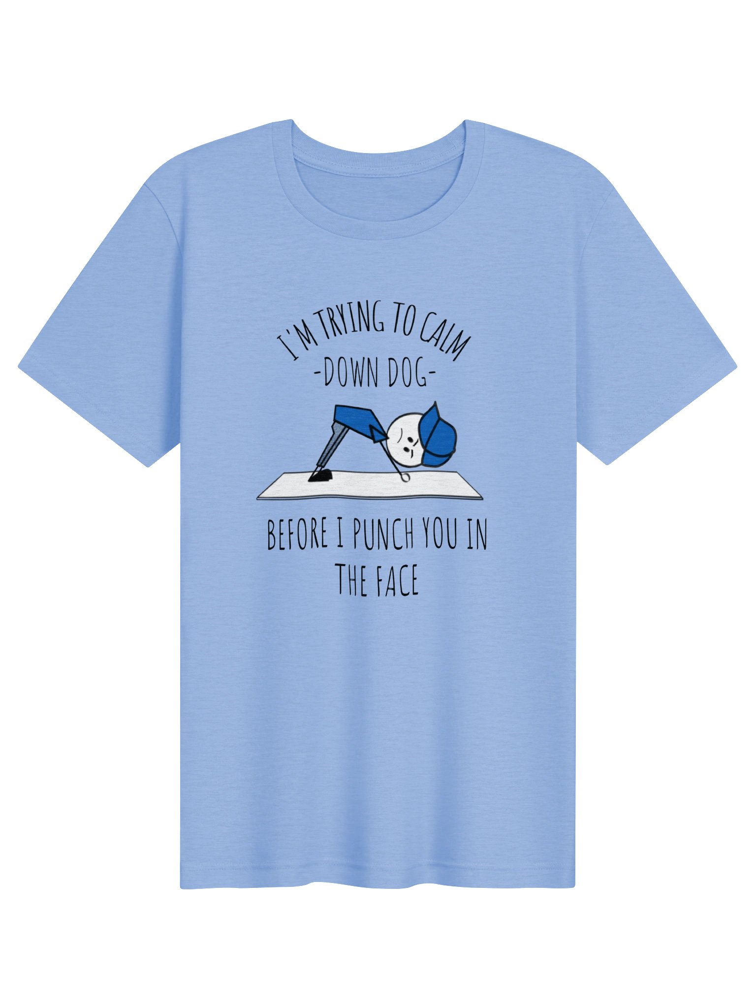 Calm Down Dog Funny Yoga Tee product image (21)
