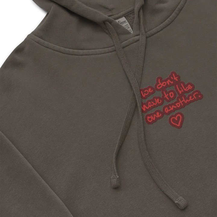 ONE ANOTHER (cherry) embroidered pigment hoodie product image (1)