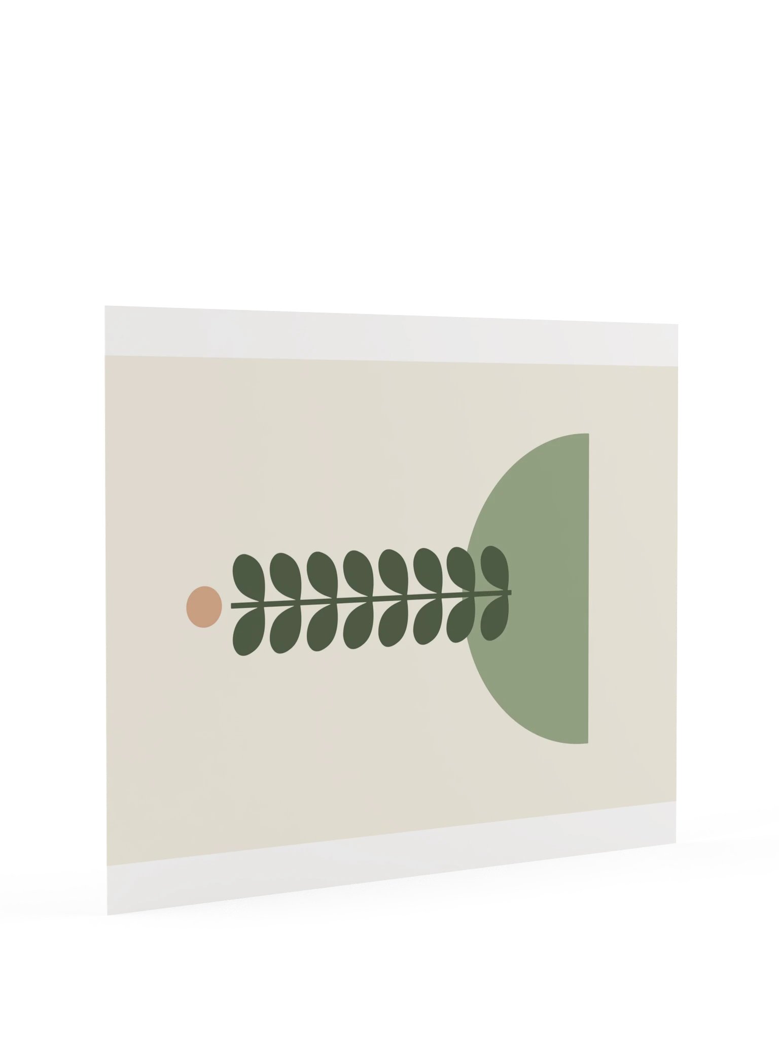 Minimalist Plant Stem Print | Sage Bathroom Wall Art product image (9)