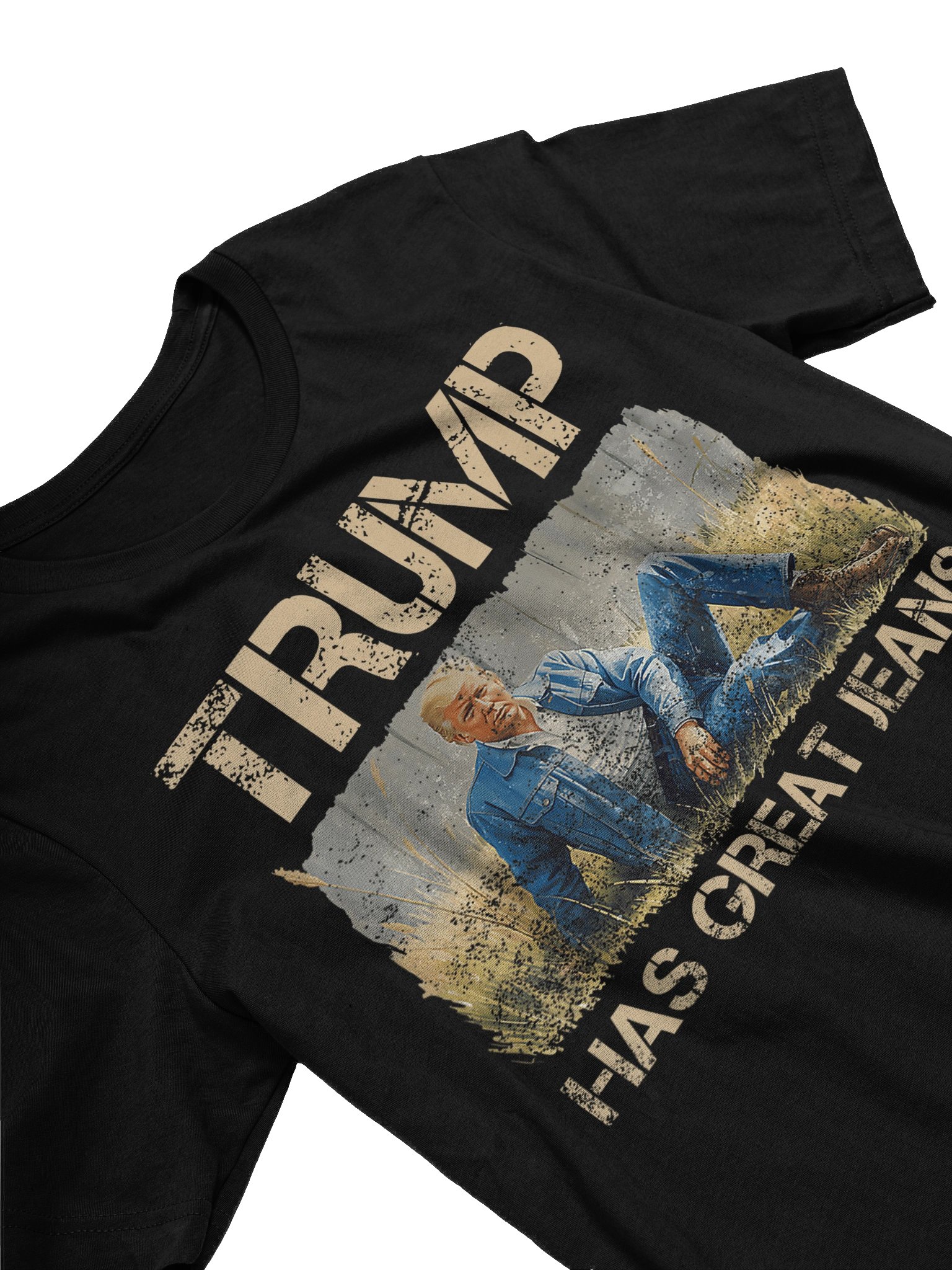 Retro Trump Has Great Jeans Meme Vintage Unisex T-Shirt product image (18)