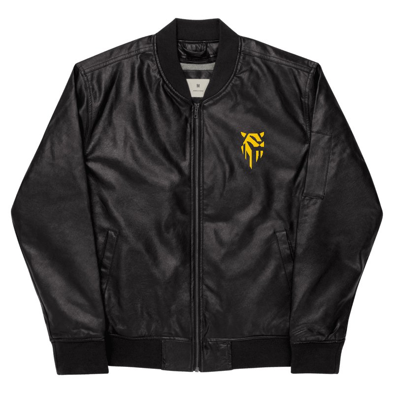 Faux Leather Bomber Jacket product image (4)