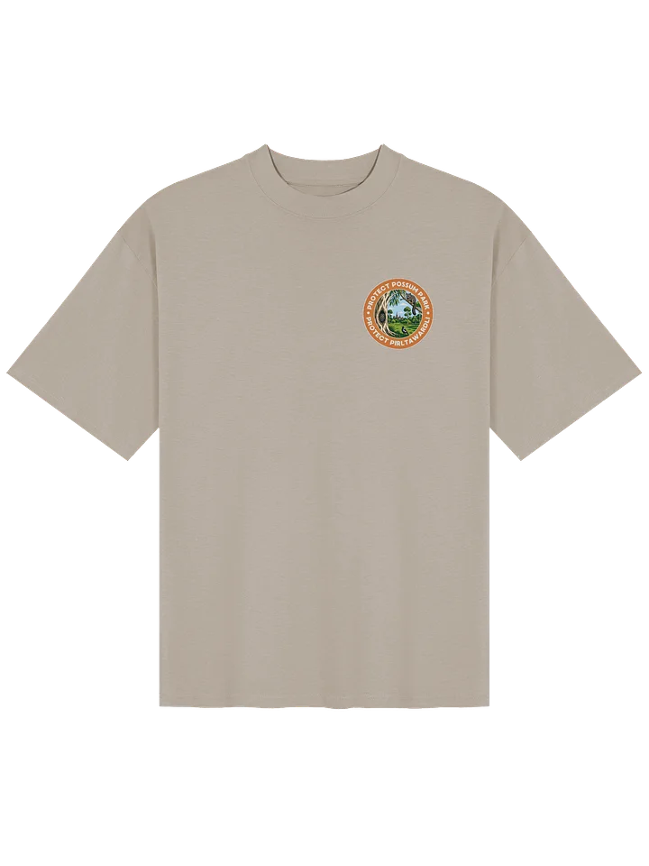 STOP THE CHOP | Sugar Glider (White Print) | Premium Organic Oversized T-Shirt product image (2)