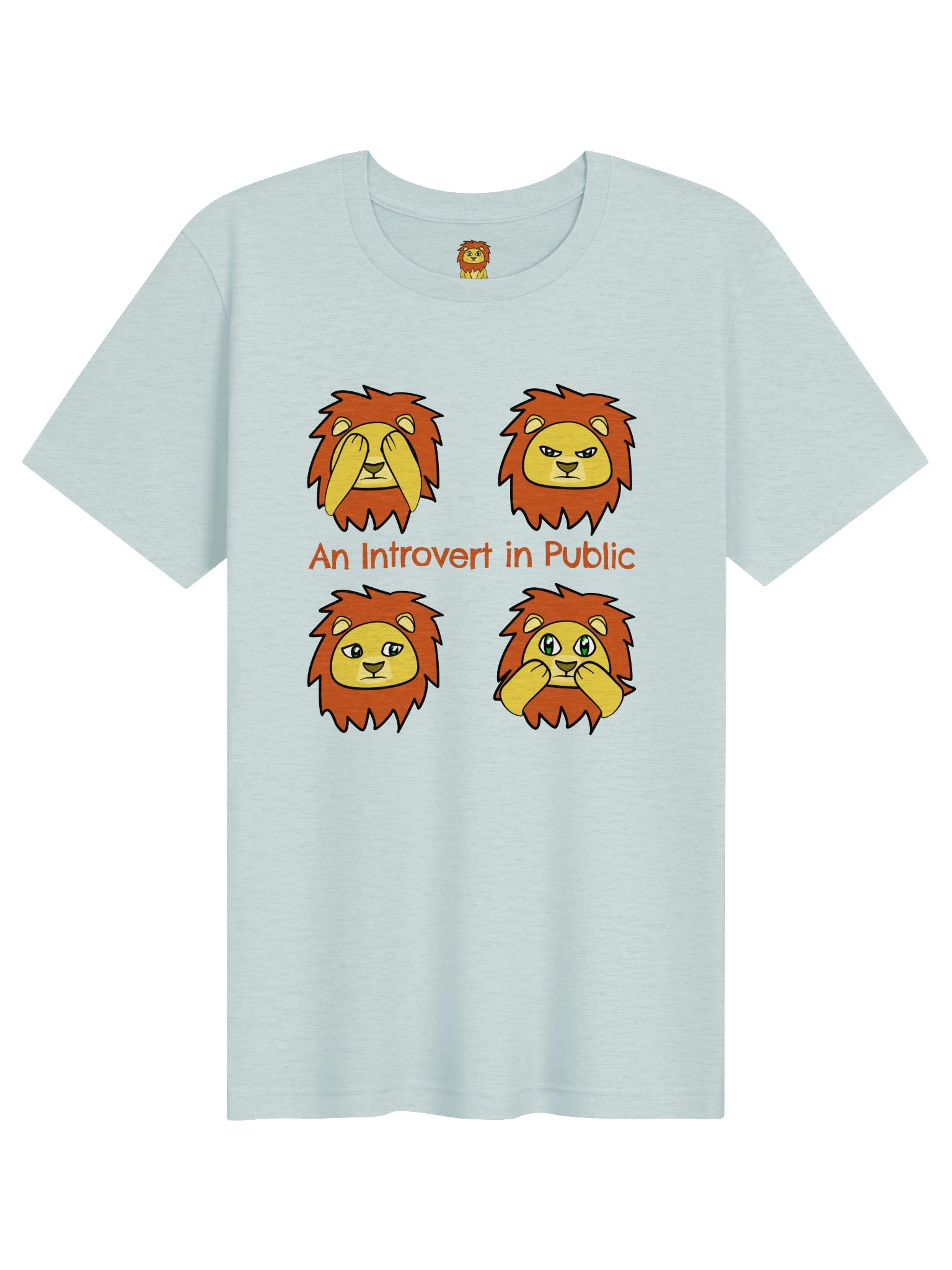 An Introvert in Public – Lonely Lion T-Shirt product image (1)