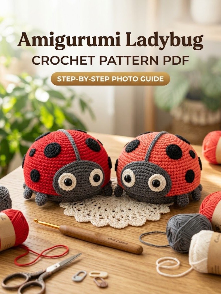 Amigurumi Ladybug Crochet Pattern PDF product image (1)