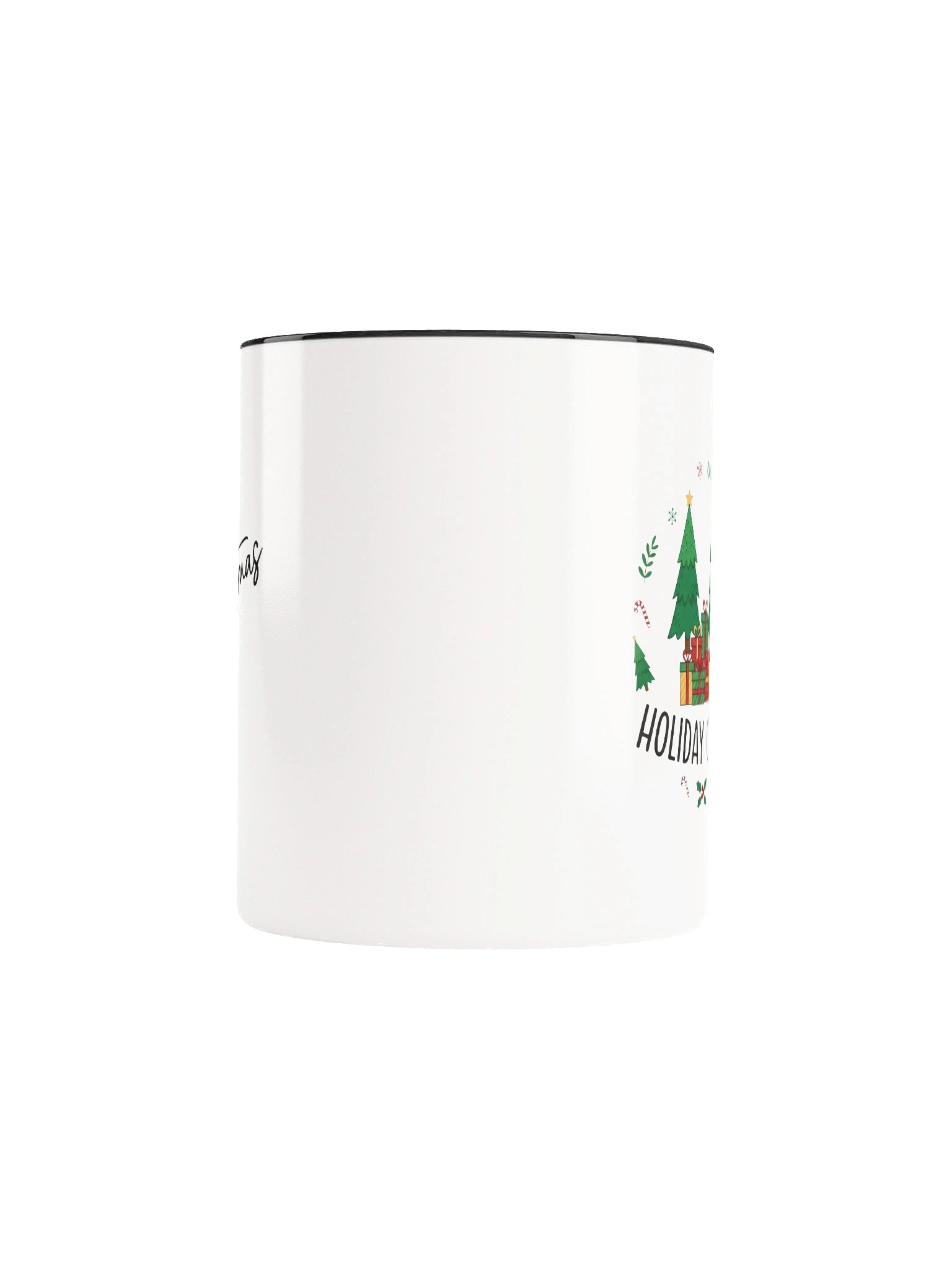 "Merry Christmas" Wishing Coffee Mug — Holiday Cocoa & Candy Cane Design product image (5)