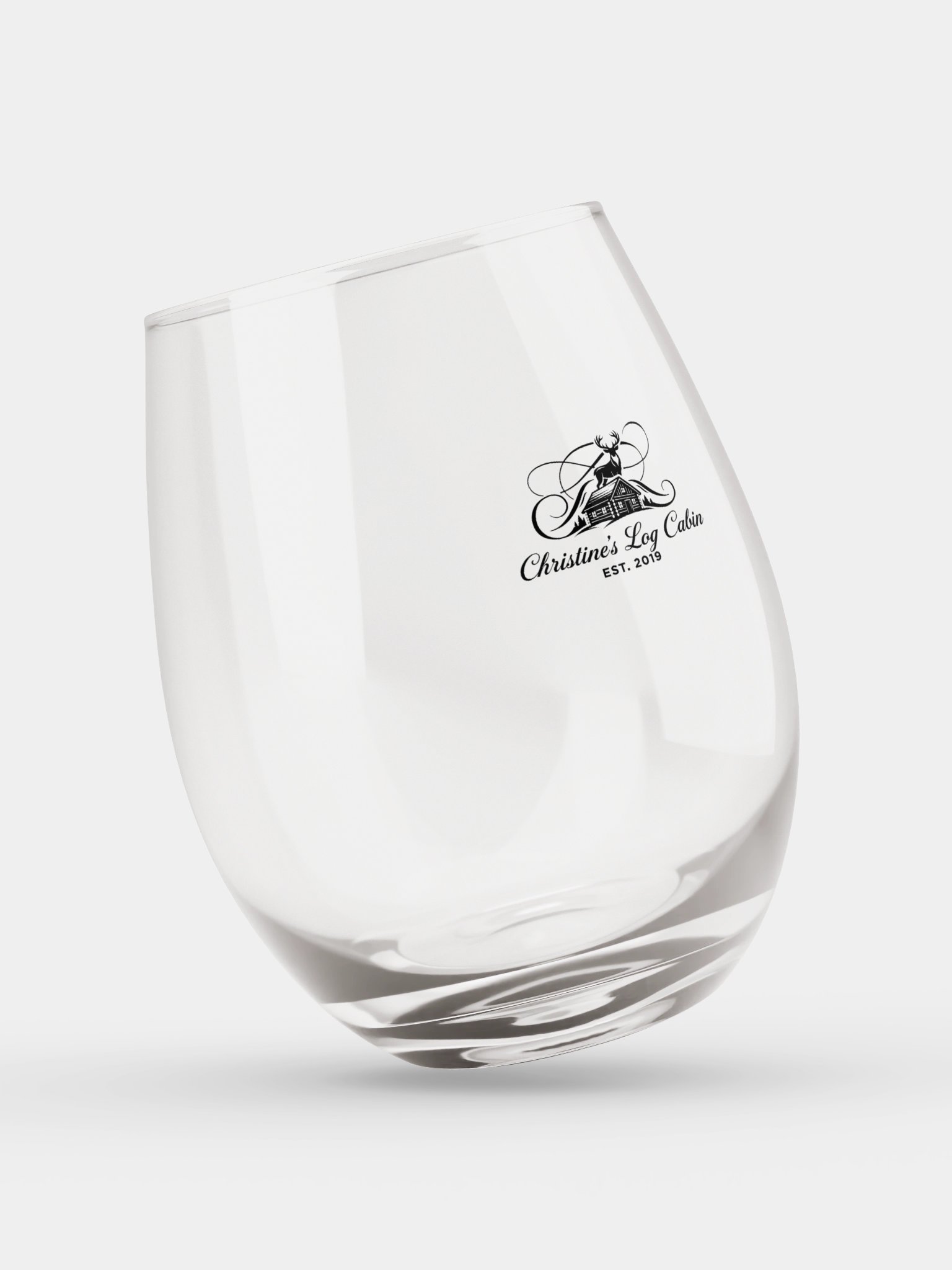 Christine's Log Cabin Stemless Wine Glass product image (3)